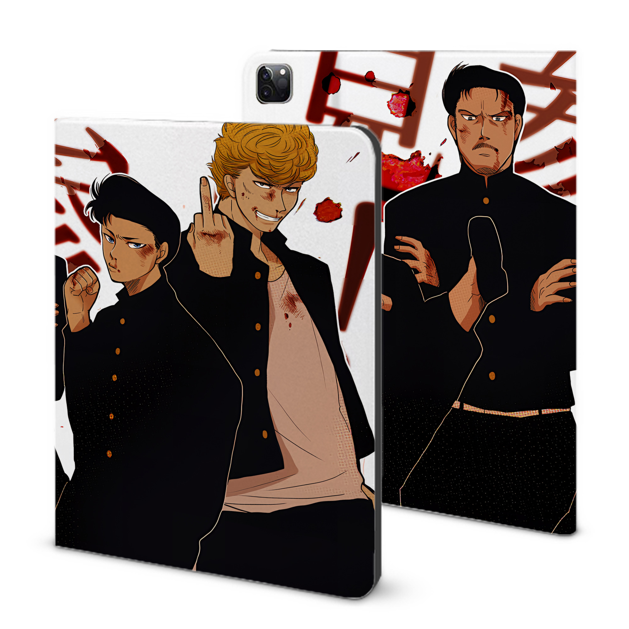（画像用） SLAM DUNK／スラムダンク IPad ケース ブック型 PUレザー TPU 耐衝撃 軽量 薄型 ペン収納なし 全面保護 IPad 各モデル対応